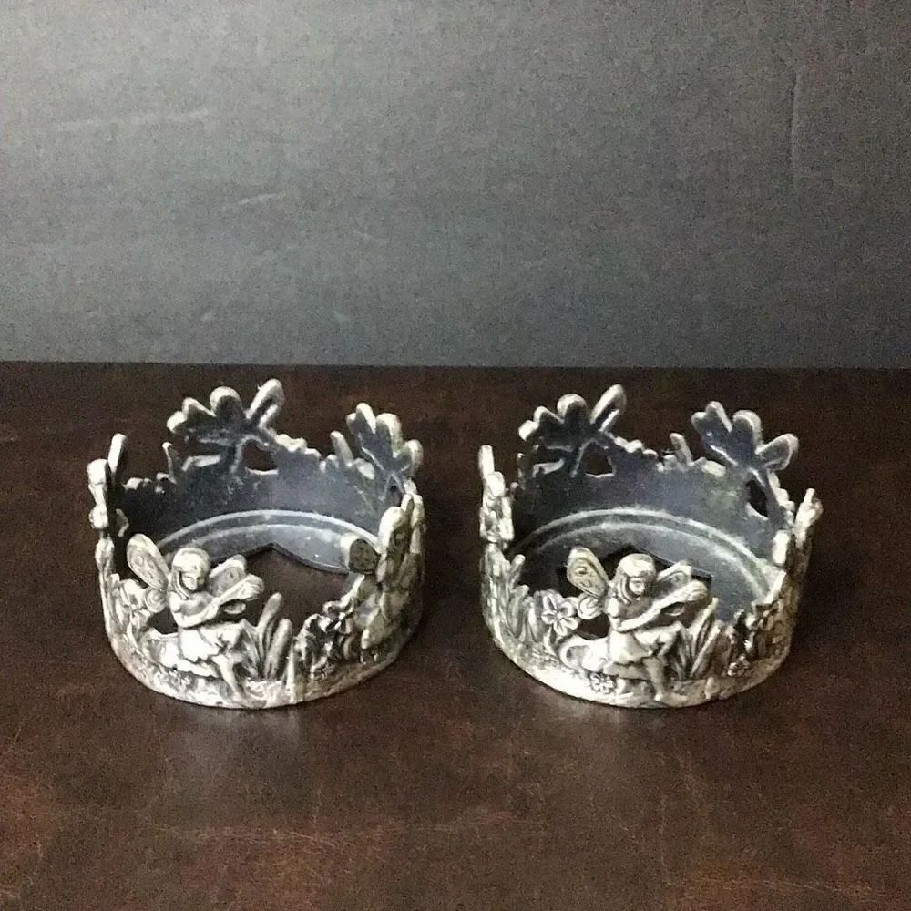 Candleholders set of two Vintage HK perfect very small Votive holder